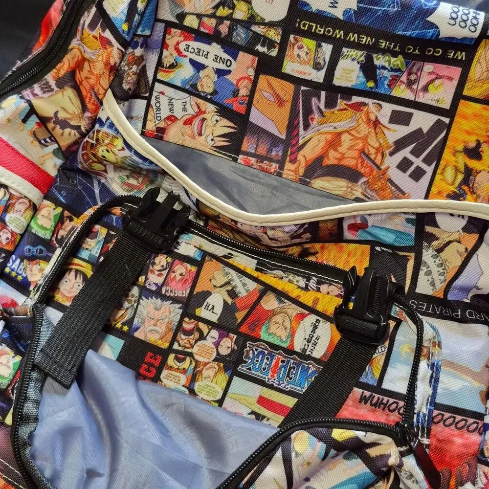 One-piece Manga Panel Print Backpack